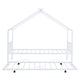 preview thumbnail 39 of 45, Metal Adorable House Twin Size House Bed with Twin Size Trundle Bed,Kids and Baby