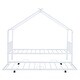 preview thumbnail 8 of 14, Metal Twin Size House Bed with Twin Size Trundle