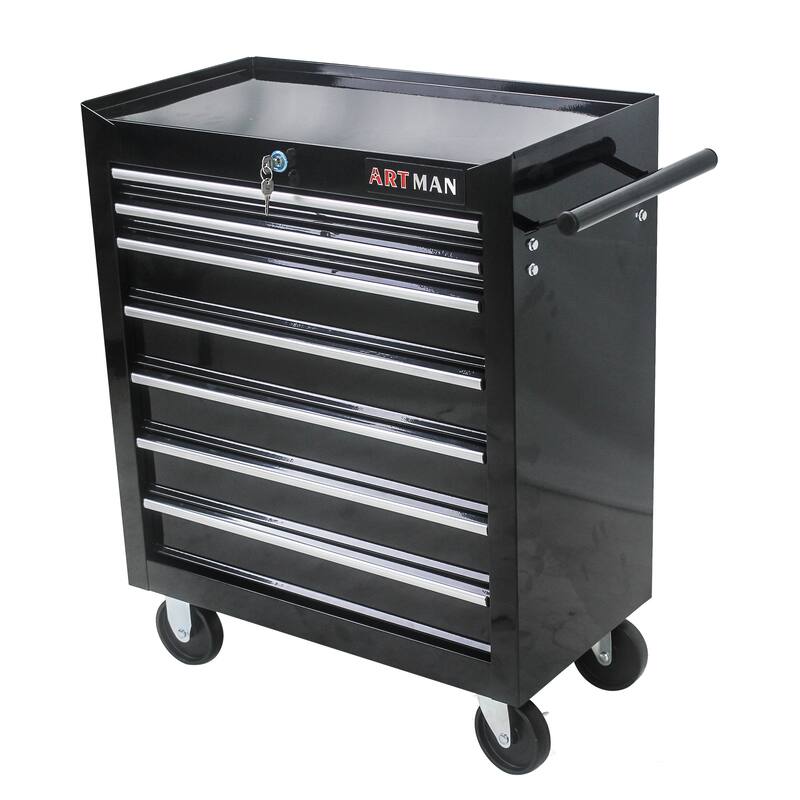 7 Drawers Multifunctional Tool Cart with Wheels