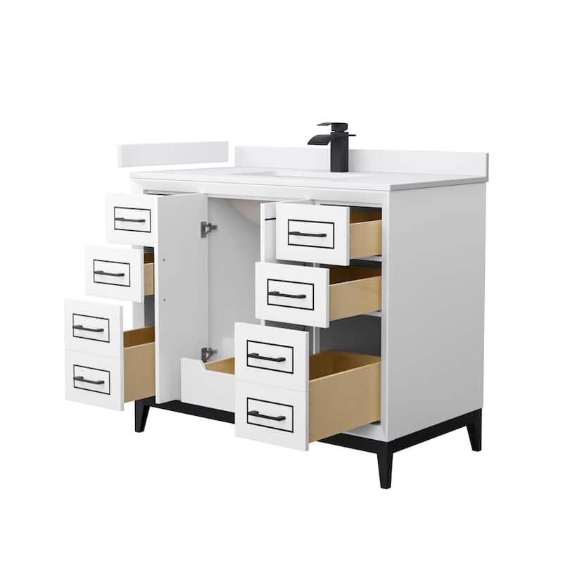 Wyndham Collection WCH515142S-VCA-UNSMXX Marlena 42" Free Standing