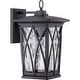 preview thumbnail 1 of 2, Grover 1-Light Outdoor Wall Lantern in Mystic Black Mystic Black