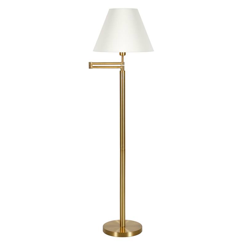 Moby Swing Arm Floor Lamp with Empire Shade