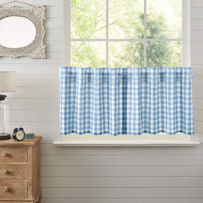 Annie Buffalo Blue Check Tier Set of 2 L24xW36 - Blue