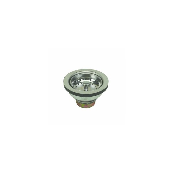 Proflo Pf1435 Kitchen Sink Drain Assembly And Basket Strainer Fits Standard 3 1 2 Drain Connections Stainless Steel