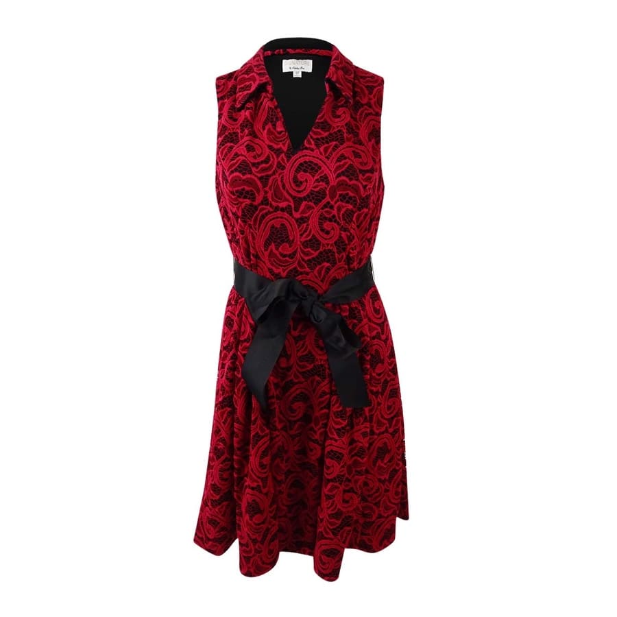 Signature by Robbie Bee Women's Petite Lace Dress - Overstock - 41455115