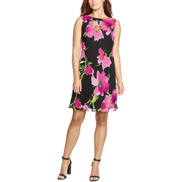 Shop American Living Womens Casual Dress Chiffon Floral Print Free Shipping On Orders Over 45 Overstock 15277967