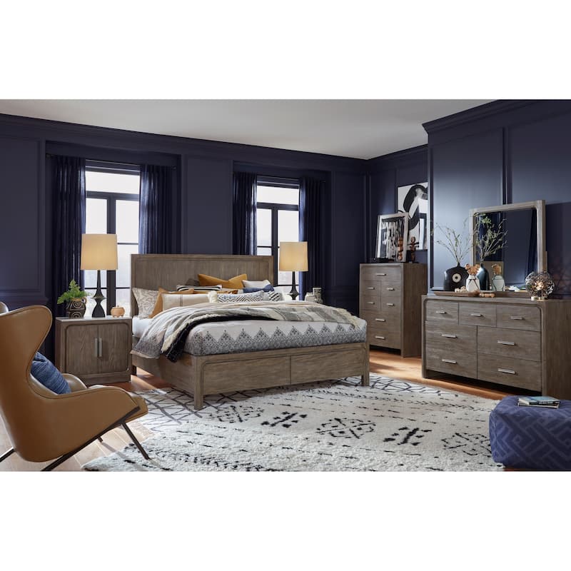 Magnussen Home Westbourne Dark Umber Panel Storage Bed