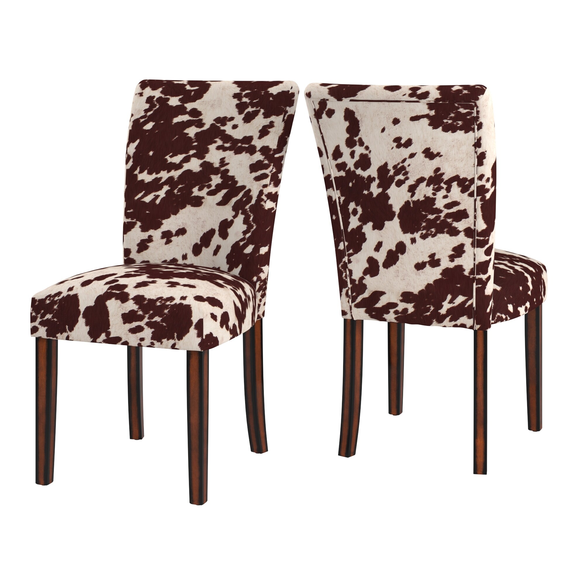 Cow print best sale dining room chairs