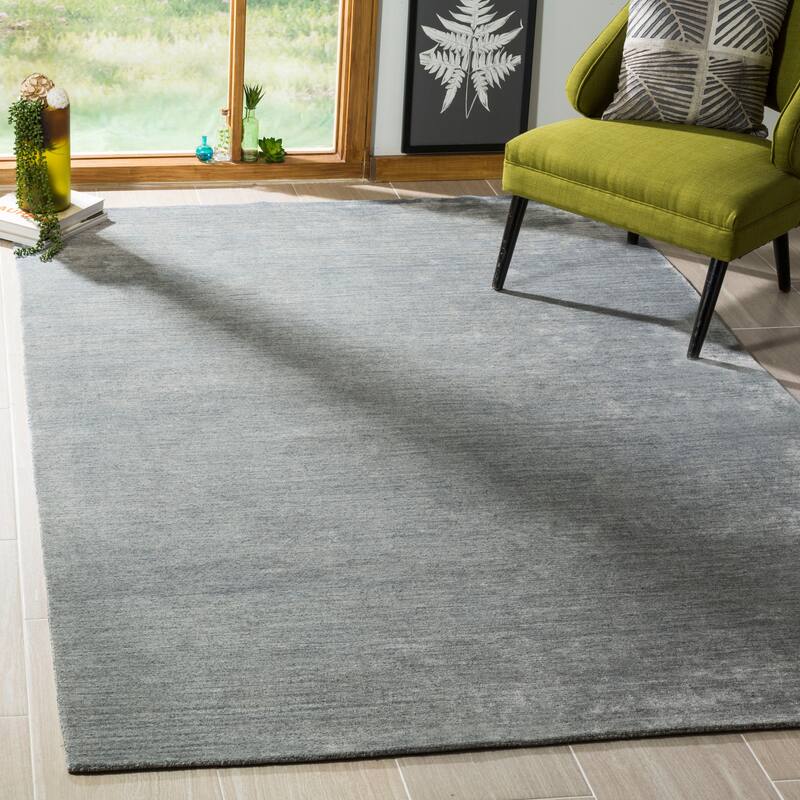 SAFAVIEH Handmade Mirage Yuuka Modern Abstract Viscose Rug - 8' x 10' - Dark Grey