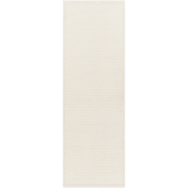 Surya Alexander Modern Solid Outdoor Area Rug - 2'6" x 8' Runner - Ivory