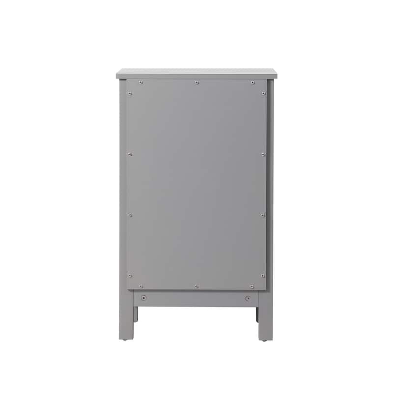 Indigo Home 18 Inch Bathroom Storage Freedstanding Cabinet