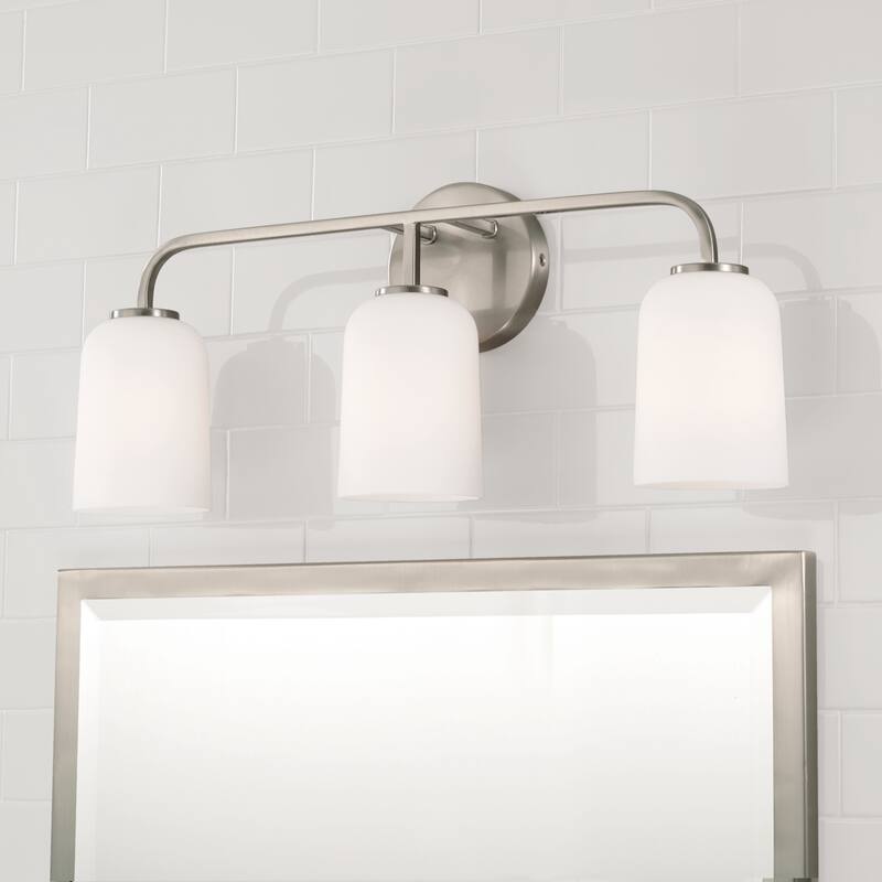 Lawson 3-light Bath/ Vanity Fixture w/ Soft White Glass