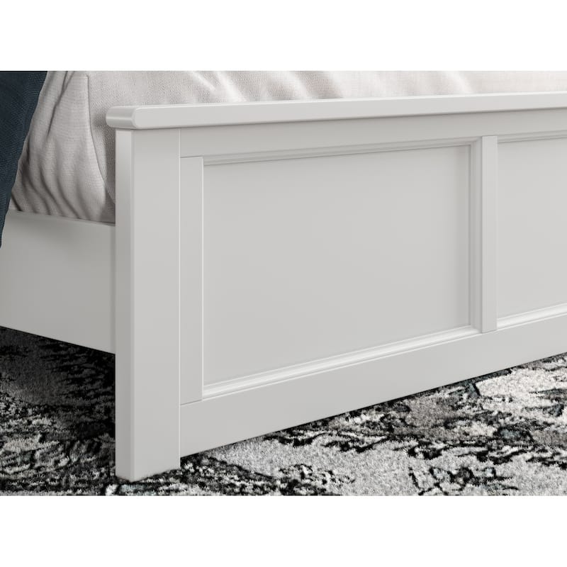Charlotte Solid Wood Low Profile Platform Bed with Matching Footboard