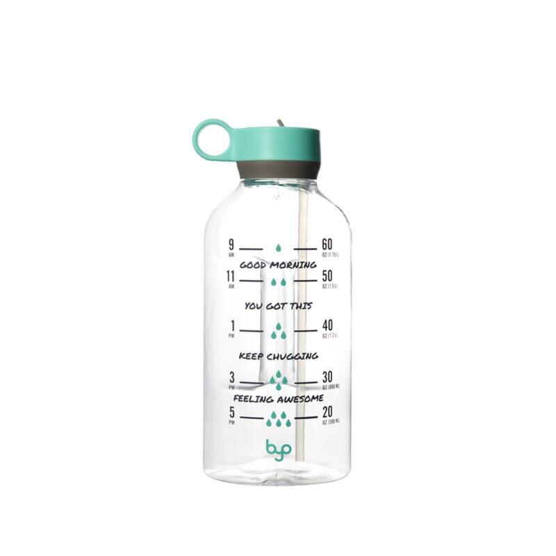 Byo 74 Oz Tritan Motivational Bottle - Black - Mint