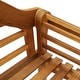 preview thumbnail 18 of 30, vidaXL Patio Queen Bench with Cushion 53.1" Solid Acacia Wood - 53.2" x 21.7" x 37.4"