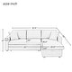 preview thumbnail 10 of 8, L-shape Sectional Sofa Modern Convertible Upholstered Twin Sofa Bed Sleeper with Storage Sofa Chaise and 2 Tossing Cushions