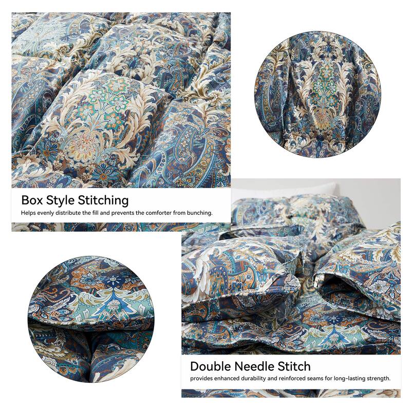 All Season Medium to Extra Warmth White Feather Down Comforter Duvet Insert