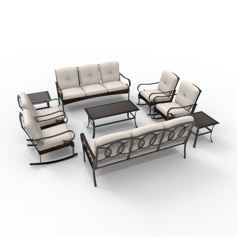 Moda Steel Patio Durable Sofa Collection for You Free Combination