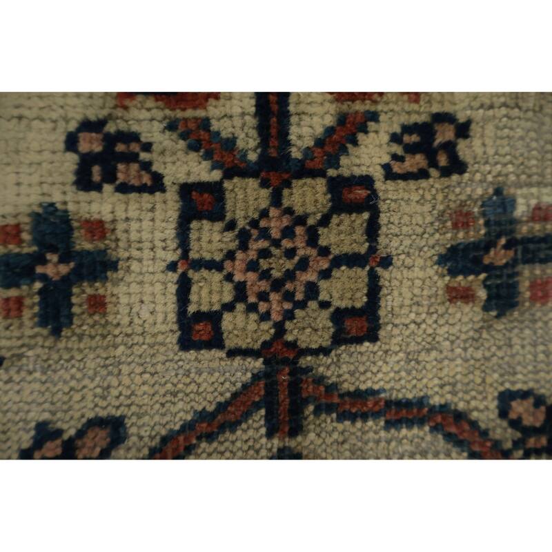 Hand Knotted Oriental 100% Wool Carpet Traditional Medallion Beige & Ivories Sultanabad Area Rug - 11' 9'' X 8' 4''