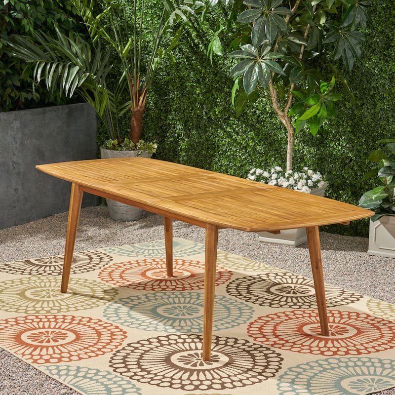 Stamford Outdoor Wood Dining Table by Christopher Knight Home