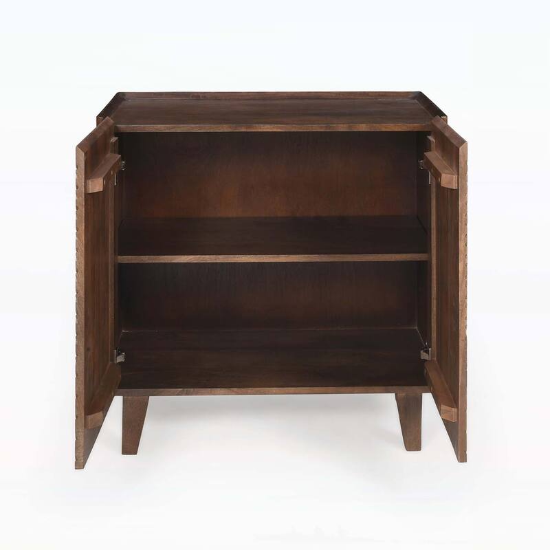 Accent Cabinet with Adjustable Storage Ideal for Dining,Kitchen,and Living Rooms,Featuring Fluted Design