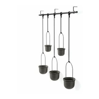 Umbra Triflora Hanging Planter (Black, 5-Pack)