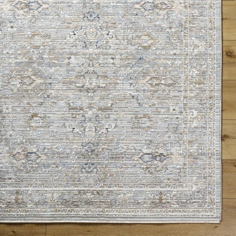 Tyrek Traditional Border Fringed Area Rug