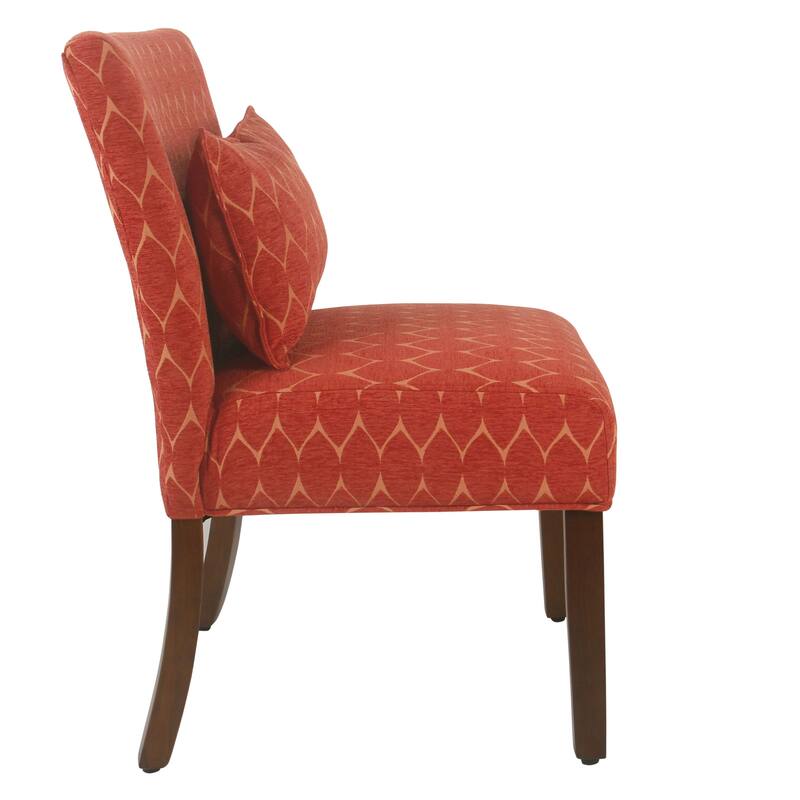 Porch & Den Valderrama Geometric Patterned Accent Chair with Pillow
