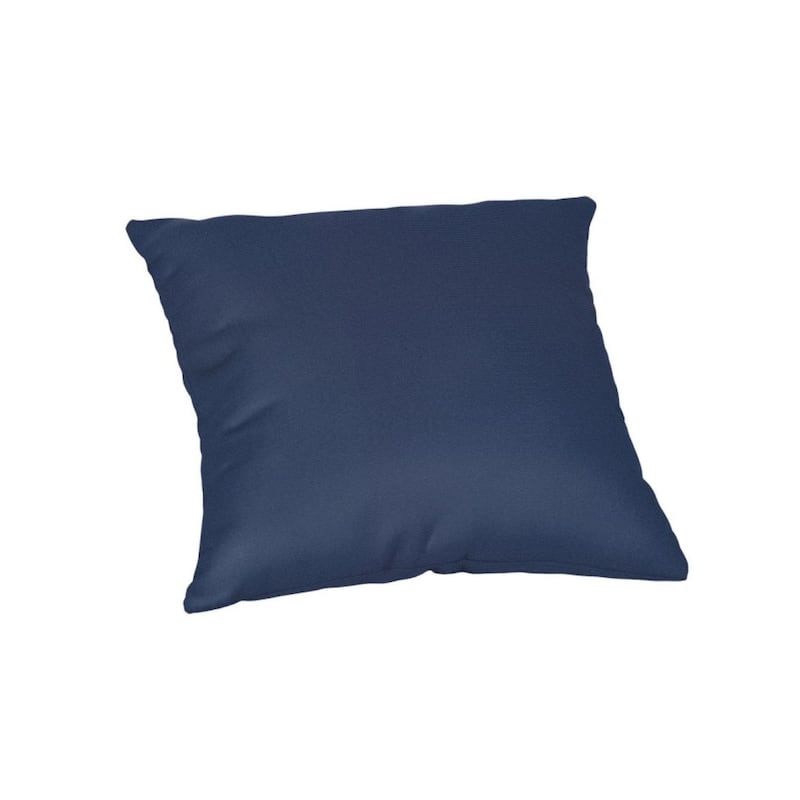 Sunbrella® Solid Fabric 1-Piece Indoor/Outdoor Square Throw Pillow, 15"W x 15"L, Cast Silver