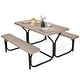 preview thumbnail 4 of 14, Costway Picnic Table Bench Set Outdoor Backyard Patio Garden Party - See Details