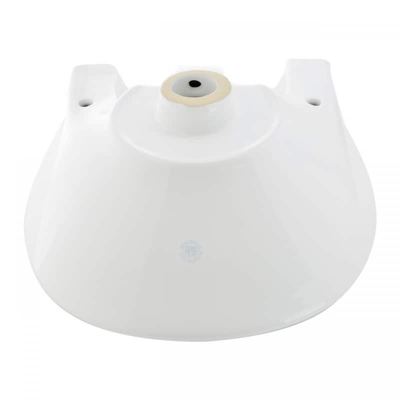 White Pedestal Sink Compact Sink with Overflow And Pre-Drilled Holes Scratch And Stain Resistant Pack of 4