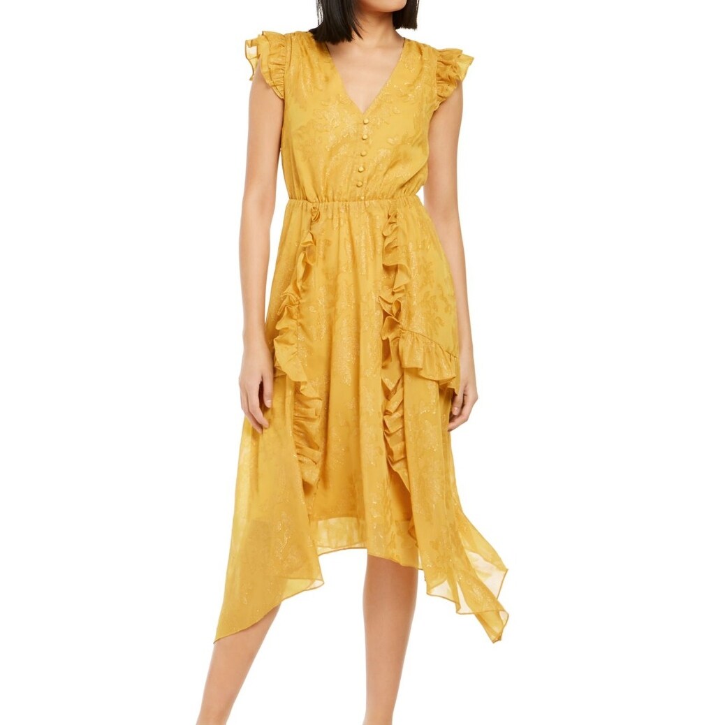 Gold shift dress Clearance