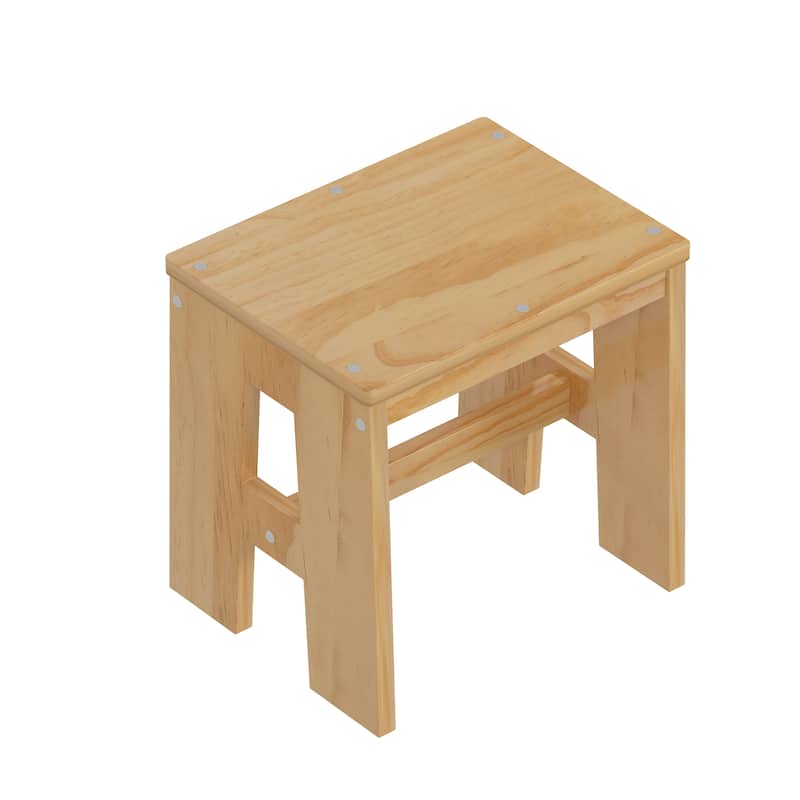 Twin Size Natural Wood Daybed with Study Desk & Storage (350lb Capacity)