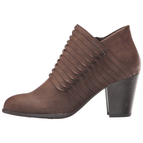 Fergalicious Womens Calhoun Leather Closed Toe Ankle Fashion Boots