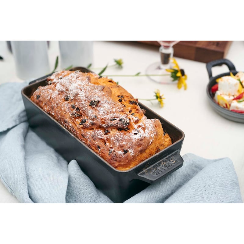 Staub Cast Iron 12.75-inch x 5.25-inch Loaf Pan - Matte Black - 9-inch