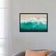 preview thumbnail 12 of 13, iCanvas "Teal Ocean Waves From Above I" by Maggie Olsen Framed