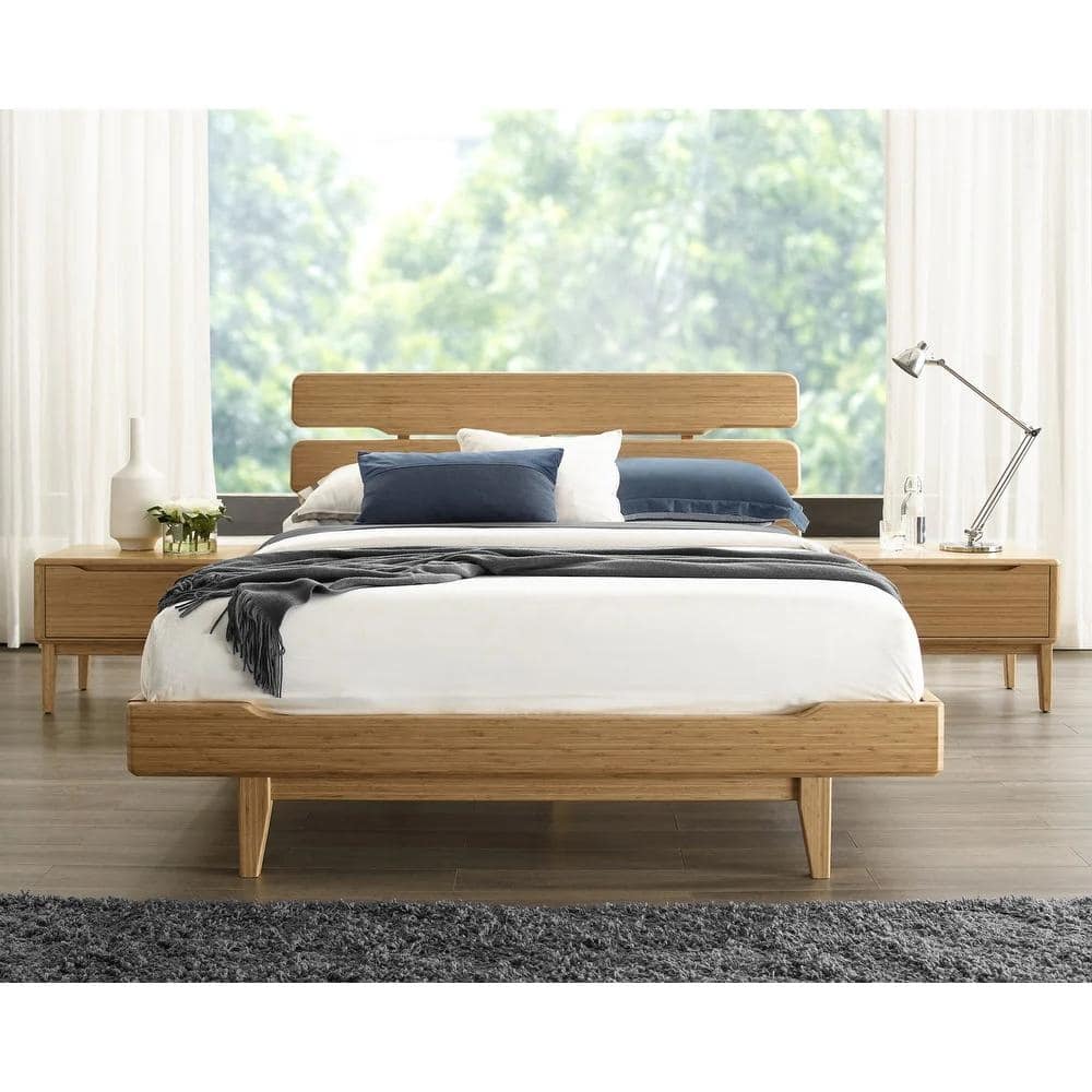 Dylan Solid Bamboo Bed, Sustainable, Durable, Mid-Century Modern