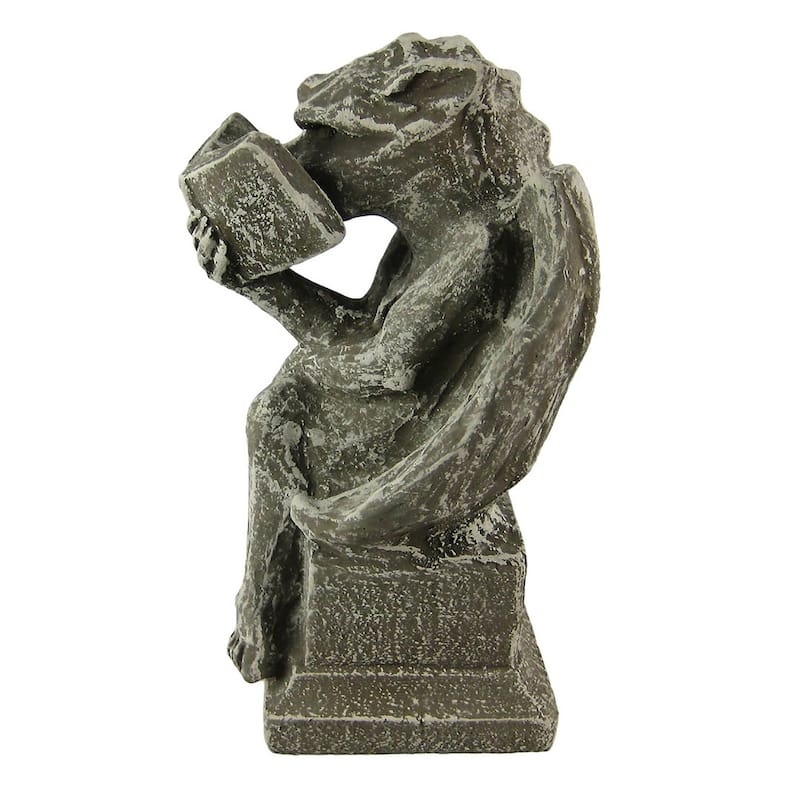 Cool Bookworm Gargoyle Book Ends Bookends Reading - 8.5 X 5.25 X 5 inches