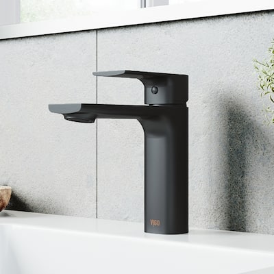 VIGO Davidson 6" H Single Handle Single Hole Bathroom Faucet