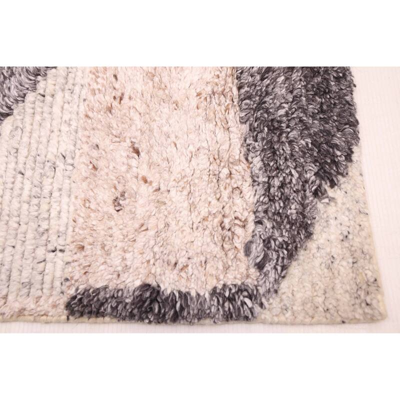 ECARPETGALLERY Hand-knotted Tangier Beige, Tan Wool Rug - 5'4 x 7'7