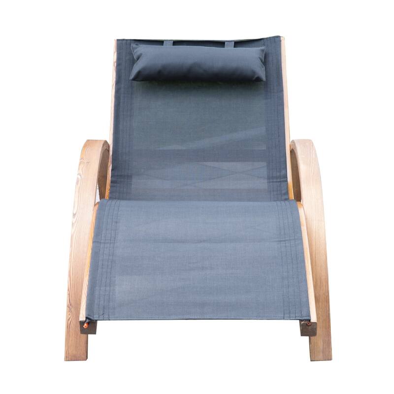 Outsunny Outdoor Mesh Lounge Chair with Cushion Bed Bath & Beyond