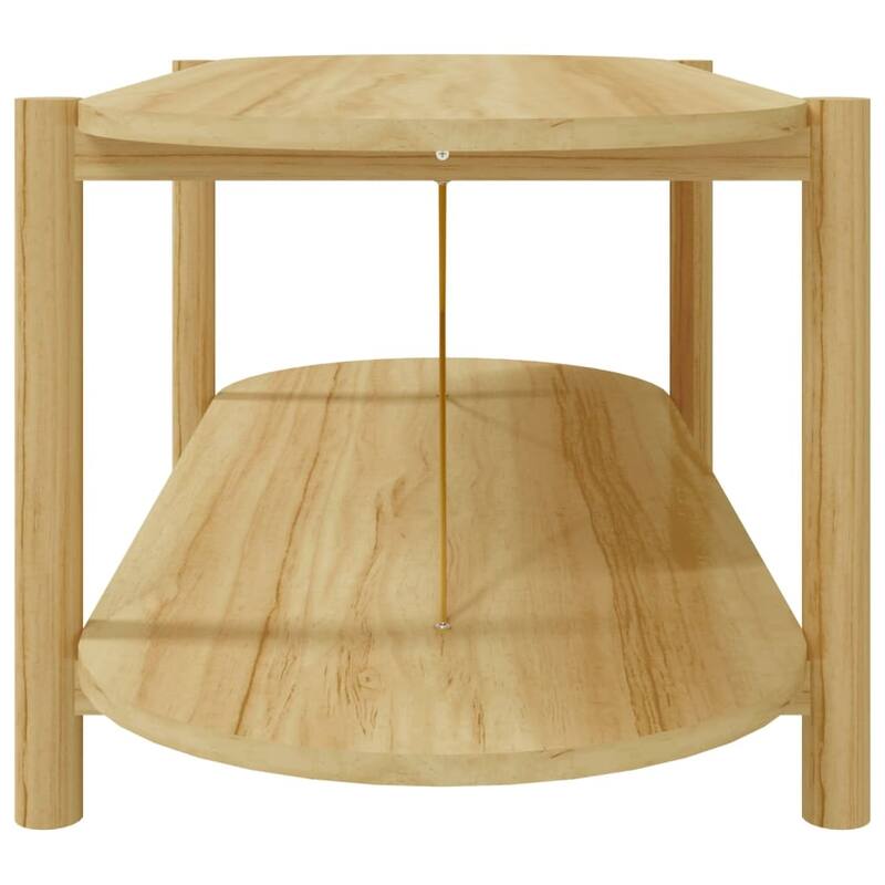 vidaXL Coffee Table Living Room End Table Accent Sofa Table Engineered Wood - 43.3"x18.9"x15.7"