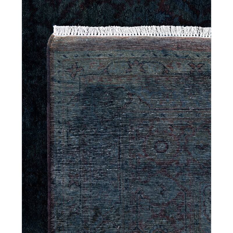 Overdyed One-of-a-Kind Hand-Knotted Area Rug - Gray - 6' 3" x 9' 3"