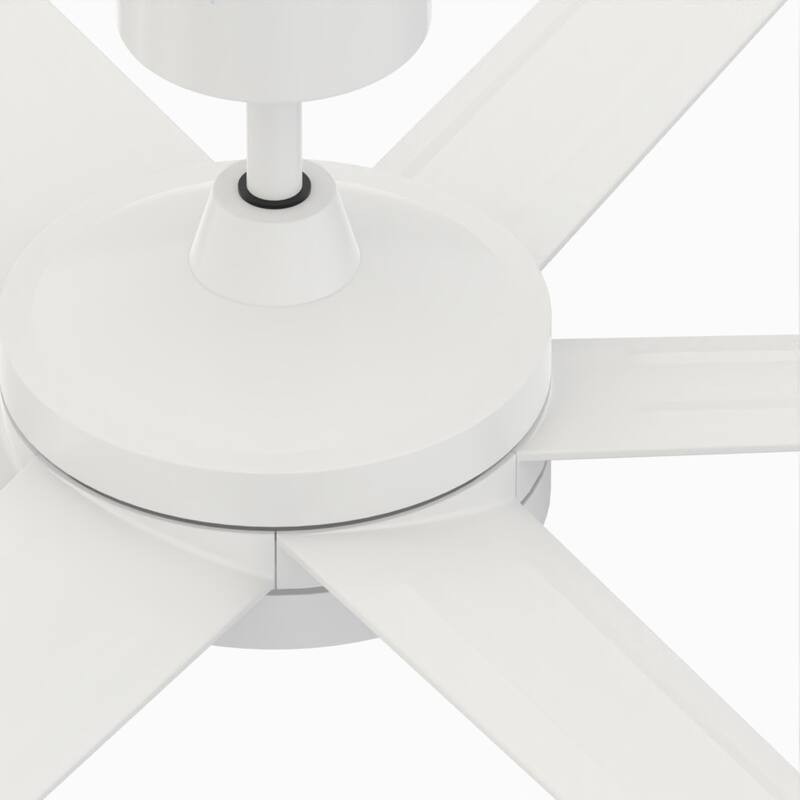 Brawn 64 inch Indoor/Outdoor Ceiling Fan with LED CCT Select Light Kit - Matte White