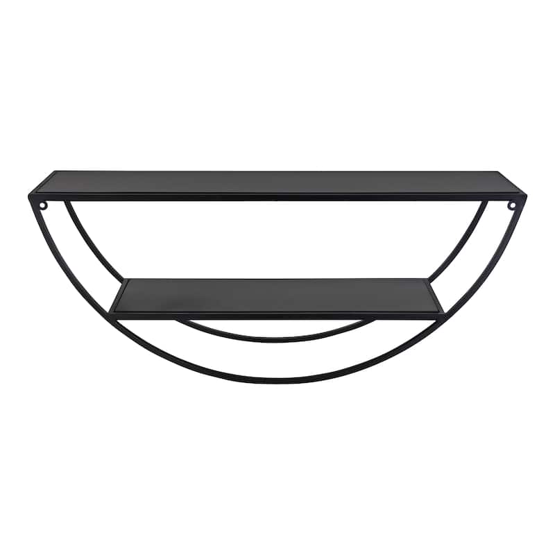 Kate and Laurel Tancill Half Circle Wall Shelf - 26x11