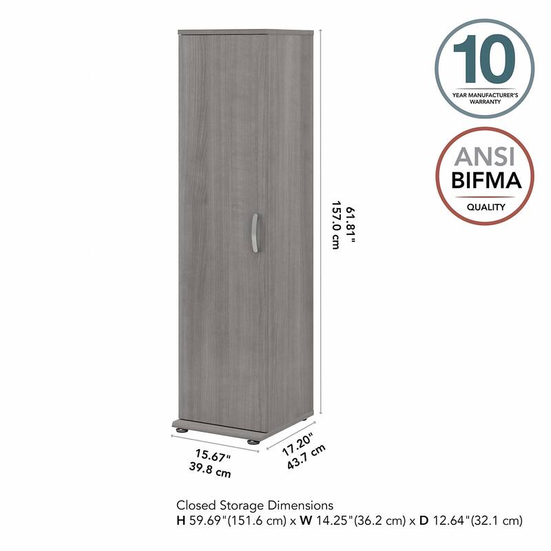 Universal Narrow Garage Storage Cabinet by Bush Business Furniture