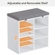 preview thumbnail 23 of 32, Shoe Storage Bench Cubby Organizer for Entryway