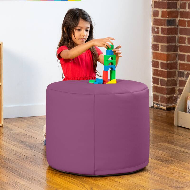 Jaxx Spring Modular Pouf Classroom Bean Bag Seat, Premium Vinyl