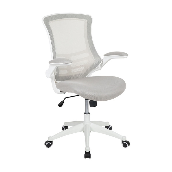 Mesh task office chair with shop flip up arms