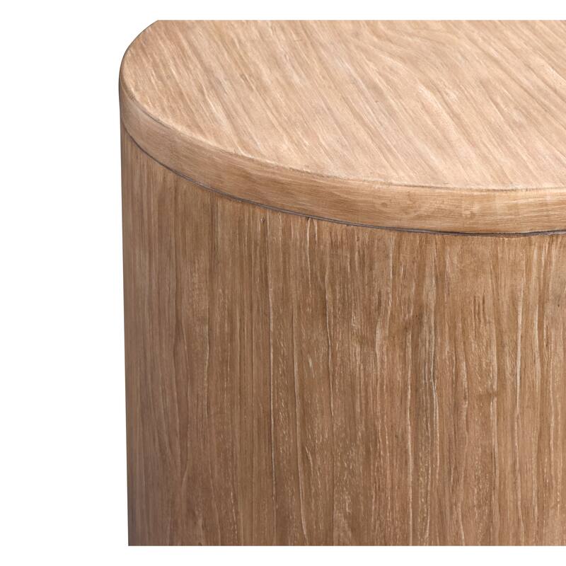 Magnussen Home Sanford Chateau Brown Round End Table - 24''W x 24''D x 25''H